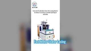 মোটর জন্য স্বয়ংক্রিয় Stator তারের লেসিং মেশিন
